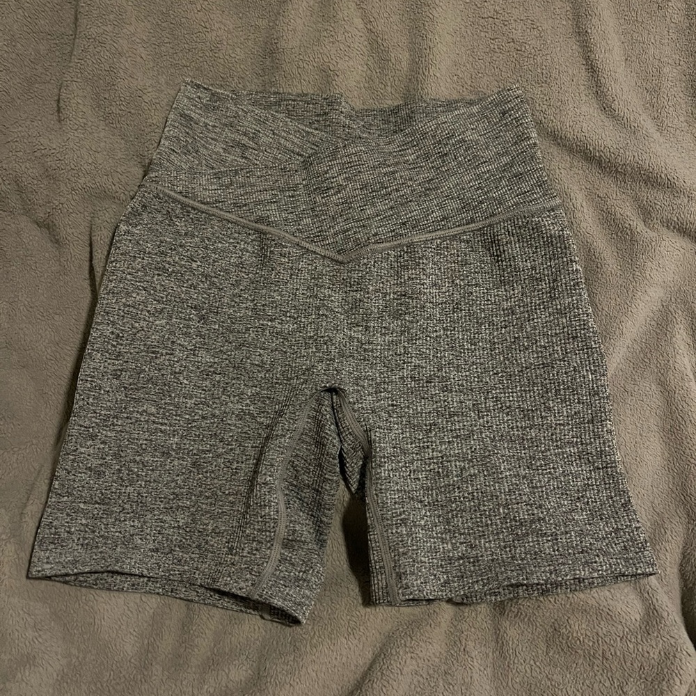 Gray workout shorts